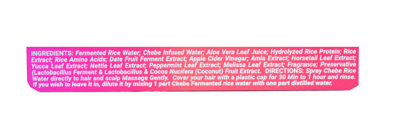 Hair growth! Chebe fermented rice water