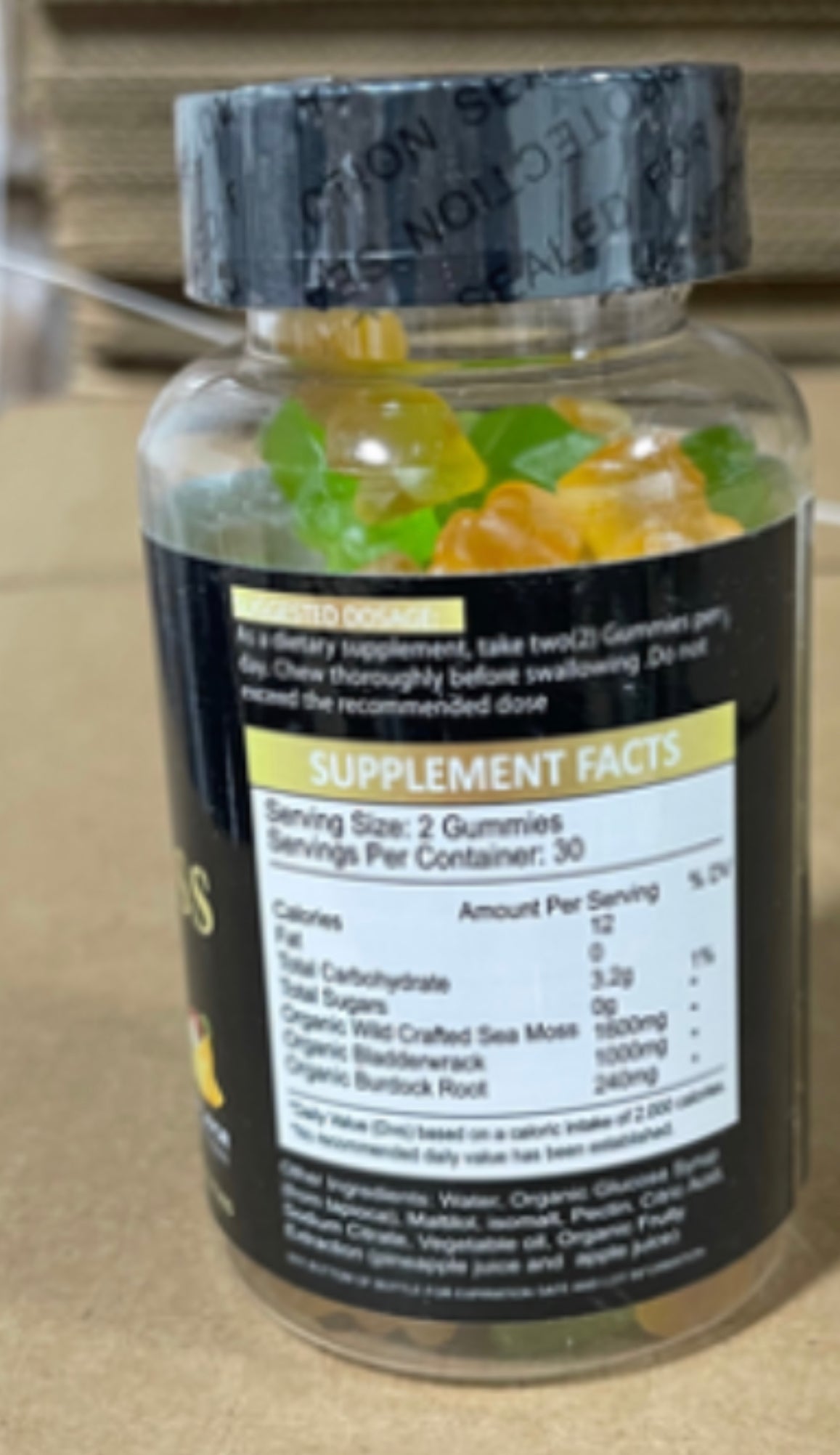 BULK Sea Moss Gummies!!!  Apple pineapple 0 grams sugar