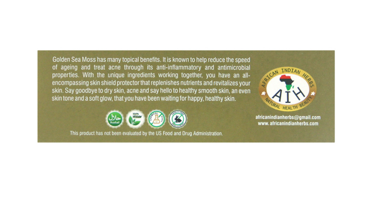 2 bars-Golden Sea Moss herbal soap