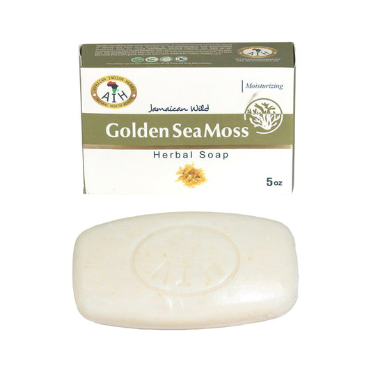 2 bars-Golden Sea Moss herbal soap