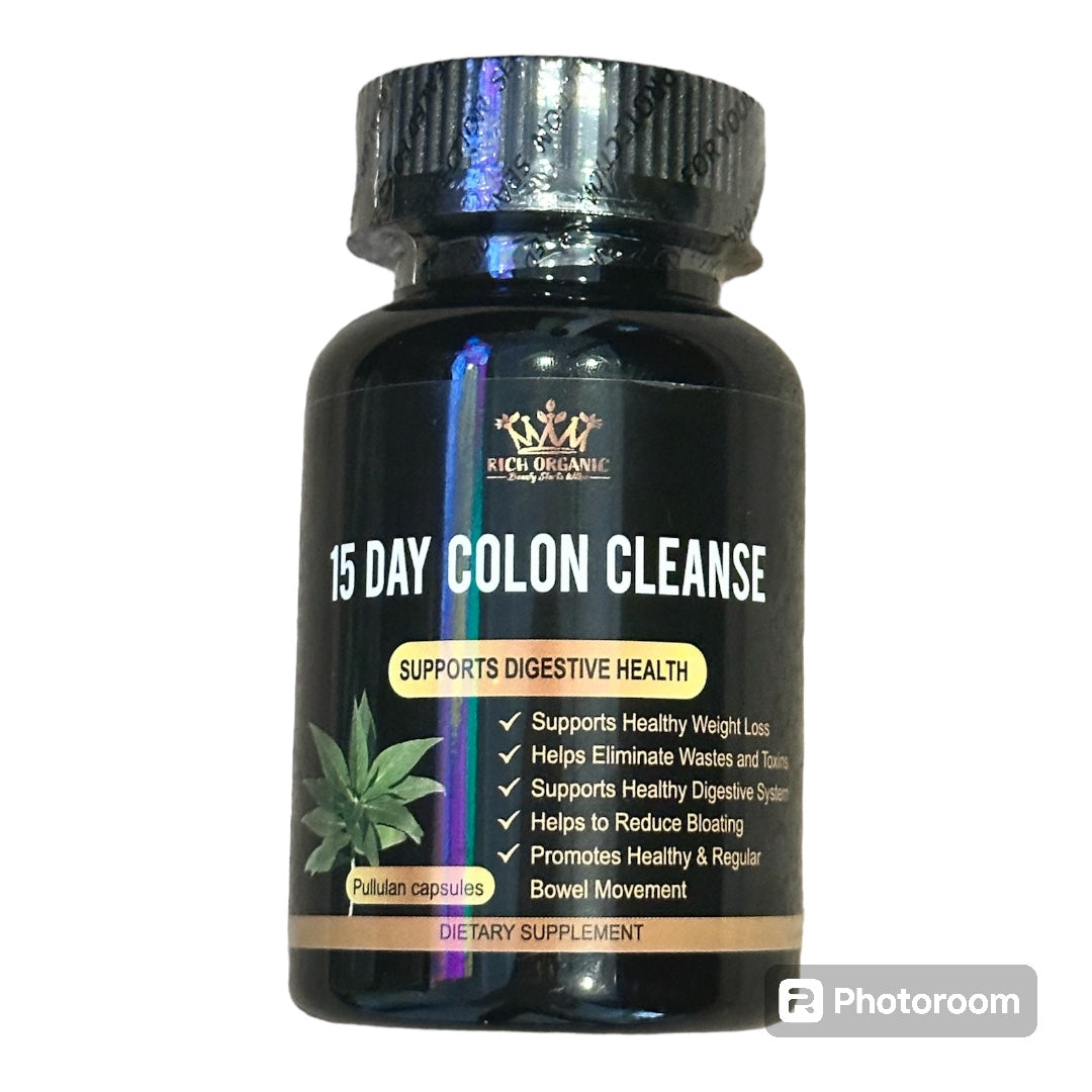 15 Day Colon Detox, 2 complete cleanses- 60 capsules